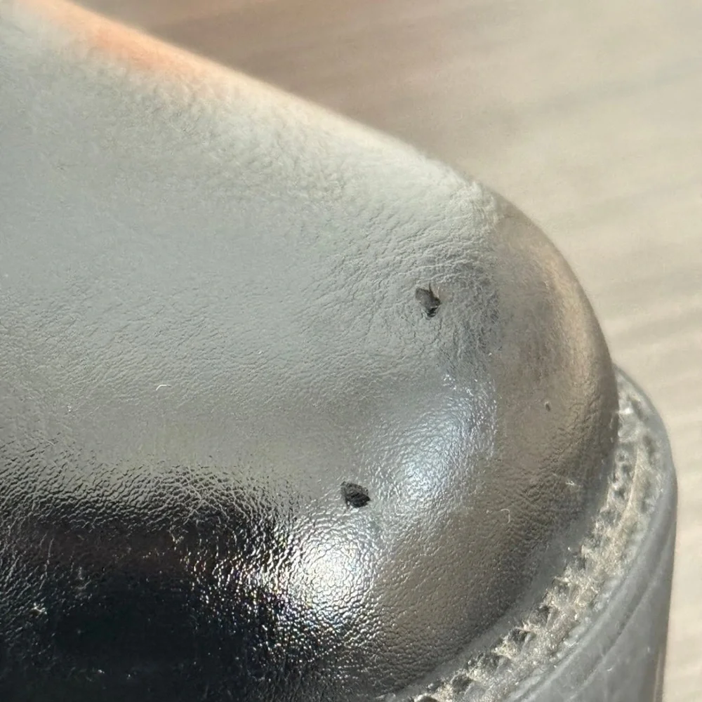 Black Leather Ankle Boots - Picture 4 of 4